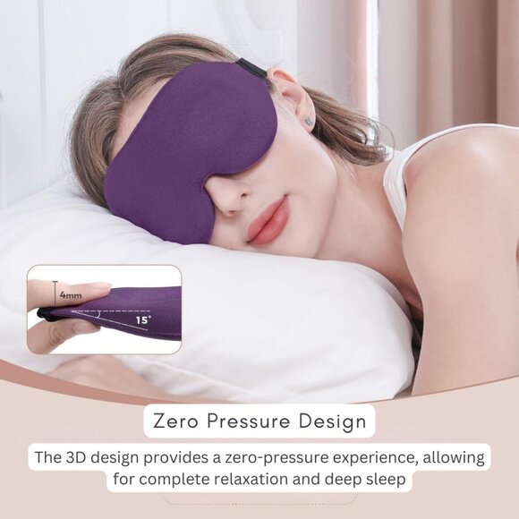 3D Sleeping Eye Mask & Cooling Ice Globes Facial Massager Tool Pack1 Combo Pack - Picture 4 of 11